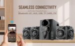 Intex 2650 Pro Auxiliary, Bluetooth Deep Bass Home Theater with Subwoofer 4.1 Channel with 70W Premium Signature Sound, Multiple Connectivity Modes, Master Remote and Sleek Finish (Black) - Image 5