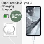 45W USB Type-C Charger Adapter, Compatible with CMF Phone/Nothing Phone 4a/4a pro/3/3a/2/2a/2a Plus/1... (All Series) BY APFEN® - Image 5