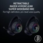 Razer Kraken V4 Wireless Gaming Headphones: 2.4GHz, Bluetooth, USB - Wide Band Microphone - 40mm Speakers - Quick Volume Adjustment - RGB Lighting in 9 Zones - For PC, Mac, PS5 - Image 5