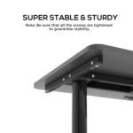 Eureka Ergonomic Computer Desk, 60 inch Home Office Computer Gaming Desk, Modern Simple Style Large Study Writing Desks PC Table with Free Mouse Pad Cable Management, Black - Image 7