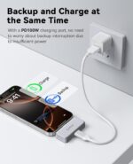 ORICO FlashPod 128GB Aluminum Alloy Portable SSD with PD 100W Fast Charging, Direct Plug Design, 90MB/s External Solid State Drive, Reliable Storage for iPhone 16/15, Tablets & Laptops - S5 - Image 4