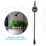 Ostin Portable Flexible Adjustable Eye Protection USB LED Desk Light Table Lamp for Reading, Working on PC, Laptop, Power Bank, Bedroom - Image 4