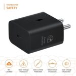 Original 45W Charger for Samsung Galaxy, Charging Power Adapter Combo with Wide Device Support A57 5G, M17 5G, M56, F56, F70e, Z Flip 7, Z Fold 7 Power Deleivery (Black) - Image 3
