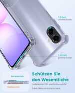 Bumper Back Cover Case Transparent for Samsung Galaxy M17e 5G, F70e|Four Corners Protection|Camera Protection Back Cover Case for Samsung Galaxy M17e 5G -Transparent - Image 3