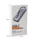 5-in-1 Universal Memory Card Reader - Easy Data Transfer, Sleek Design, 2024 Version. MS / M2 / CF/TF/SD Card Slots Adapter (Space Grey) - Image 4