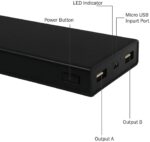 M6 18000mAh Power Bank with Dual USB Fast Charging Portable Charger for Mobile, Tablet, Smartwatch & Trimmer – Black - Image 4