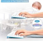 Home Brilliant 1PC Computer Wrist Elbow Pad Portable Memory Foam Arm Wrist Rest Support Mat for Keyboard Desktop Office - Elbow Pain (7.9 x 23.6 Inch) - Image 3