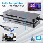 EVM USB 3.0 All-in-One Multi Card Reader | 5-in-1 Memory Card Reader for SD, Micro SD, CF, M2 & MS Cards | High-Speed Data Transfer | Aluminum Design for Laptop & PC - Image 5