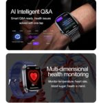 CALMORA Smart Watch with Bluetooth Calling, ECG HRV Health Tracking, SpO2 Heart Rate Monitor, Sleep and Sports Tracker, Waterproof, for Android and iPhone - Image 7