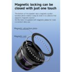 Magnetic Bluetooth Speaker,Multifunctional Portable G200 Speaker with Multi RGB Color Light Show-3D Surround Sound Effect,Phone Stand for iPhone, Android, TWS Pairing (Black) - Image 4
