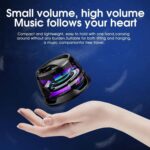 Magnetic Bluetooth Speaker,Multifunctional Portable G200 Speaker with Multi RGB Color Light Show-3D Surround Sound Effect,Phone Stand for iPhone, Android, TWS Pairing (Black) - Image 5