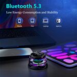 Magnetic Bluetooth Speaker,Multifunctional Portable G200 Speaker with Multi RGB Color Light Show-3D Surround Sound Effect,Phone Stand for iPhone, Android, TWS Pairing (Black) - Image 7