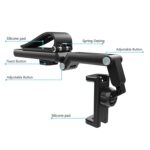 360° Rotating Sun Visor Phone Holder for Car | Universal Phone Mount for All Smartphones | Rearview Mirror Clip | Adjustable Phone Stand for Secure & Convenient Use (1 PCS) - Image 3