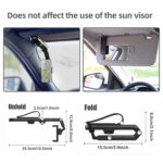 360° Rotating Sun Visor Phone Holder for Car | Universal Phone Mount for All Smartphones | Rearview Mirror Clip | Adjustable Phone Stand for Secure & Convenient Use (1 PCS) - Image 4