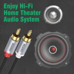 AGARO RCA To RCA PVC Audio Cable, Connects Audio Systems Such As DVD Players, CD Players, TV Set Top Boxes & Home Entertainment Equipments, 2Ms, Grey - Image 3