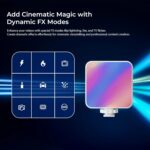 Digitek (LED-D6W RGB) Portable Mini RGB LED Video Light with inbuild Battery & 360° HSI, 3000K-6000K, 8-Level Control, 9 Special FX Modes, Type-C Charging, 2hr Battery, for Photography & Videoshoots - Image 5