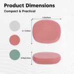 Sounce 3 PCS Silicone Headphone Organizer Case – Mini Cable Storage Pouch Portable Earphone Carrying Case for USB Cables, Keys, Coins & Travel Accessories Soft Reusable Silicone - Image 4