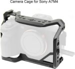 Power Smart Camera Cage for Sony A7M4, A7R4, A7 IV, A7R IV Aluminum Alloy Camera Stabilizers with 1/4 Inch 3/8 Inch Threaded Holes Cold Shoe Mount - Image 4