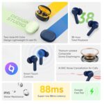 in Ear Earbuds Compatible with realme Earbuds T110 with Ai Enc for Calls, Upto 38 Hours of Playback and Fast Charging Bluetooth (Blue) - Image 3