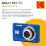 KODAK PIXPRO FZ55 16MP Digital Point & Shoot Camera, 5X Optical Zoom, 28mm Wide Angle, 1080P Full HD Video, Bundle with 32GB SD Card, Protective Case, and Hi-Speed Card Reader (Blue) - Image 5