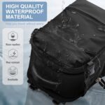 Travel Backpack Simple Durable Carry On Backpack with Shoe Compartment, Personal Item Travel Bag Flight Approved, Water Resistant Laptop Backpack for Women Men Weekender Business, Black - Image 8