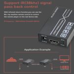 BLACK CROWN New HDMI Extender Over Cat5/6E 150M,1080P 60Hz HDMI Extender Over Cat-5 RJ45 Cable Transmitter Receiver Long Range up to150m Support 4kx2k 3D for Computer/HDTV etc.(Black) - Image 7