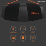 JUST CORSECA Sstrike 40W Wireless Bluetooth Speaker | Powerful Bass | BT 5.3 | LED Light Sync | Built-in Mic | 2400mAh Battery | 15H Playtime | TWS Pairing | Portable Handle | FM/USB Support (Black) - Image 3