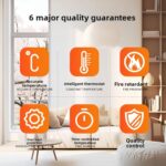 Smart Thermostat, WiFi Temperature Controller Panel 16A, Remote Programming Applications, Programmable, IP20 Rating, for Home, Hotel, Office - Image 6