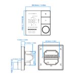 Smart Thermostat, WiFi Temperature Controller Panel 16A, Remote Programming Applications, Programmable, IP20 Rating, for Home, Hotel, Office - Image 7