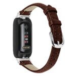 Leather Bands Compatible with Fitbit Inspire 3 for Men Women, Soft Genuine Leather Adjustable Replacement Wristbands for Fitbit Inspire 3 Fitness Tracker - Image 3