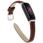 Leather Bands Compatible with Fitbit Inspire 3 for Men Women, Soft Genuine Leather Adjustable Replacement Wristbands for Fitbit Inspire 3 Fitness Tracker - Image 4