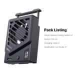 Upgrade Camera Cooling Fan for Sony/Canon/FUJIFILM/Nikon DSLR Cameras Suction Cup Mount Camera Cooling Black - Image 5
