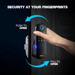 Ozone Smart Wi-Fi Rim Lock for Wooden & Metal Doors, 5-Way Access, OzoLife App, Fingerprint, Password, RFID Card, 20-65 mm Door Thickness, 2 Years Warranty (Black) - Image 5
