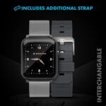 Giordano Grey Unisex Smart Watch. You get Access to a 1.3" Display, Heart Rate | Oxygen Saturation and Sleep Monitoring, Multiple Modes | IP68 Water Resistance with Two Straps - Image 3