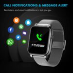 Giordano Grey Unisex Smart Watch. You get Access to a 1.3" Display, Heart Rate | Oxygen Saturation and Sleep Monitoring, Multiple Modes | IP68 Water Resistance with Two Straps - Image 4