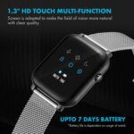 Giordano Grey Unisex Smart Watch. You get Access to a 1.3" Display, Heart Rate | Oxygen Saturation and Sleep Monitoring, Multiple Modes | IP68 Water Resistance with Two Straps - Image 7