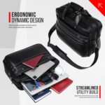 FATMUG Messenger Bag - 15.6" Laptop Office Tech Shoulder & Handbag - Bottom Expandable - Image 4