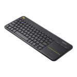 Logitech K400 Plus Wireless Touch TV Keyboard with Easy Media Control and Built-in Touchpad, HTPC Keyboard for PC-Connected TV, Windows, Android, Chrome OS, Laptop, Tablet - Black - Image 4