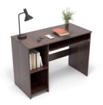 104x50x75CM Engineered Wood Study Table with Keyboard Tray & 2 Open Storage Shelves for Home, Office | Scratch & Moisture Proof Computer, Laptop Table | 1 Year Warranty- Golden Oak - Image 5