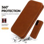 Vegan Leather Wallet Case for Motorola Moto Edge 70 5G, Premium PU Flip Cover with Card Slot, Magnetic Closure, Kickstand, Slim Durable Design, Privacy Protection – Brown - Image 5