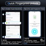 JETech Screen Protector for Galaxy S26 Ultra, 9H Tempered Glass Film with Easy Installation Tool, Fingerprint ID Compatible, HD Clear, 3-Pack - Image 3