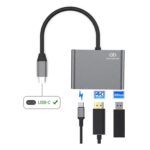 3-in-1 USB Type-C to HDMI Adapter with USB 3.0 & USB Type-C PD Charging Port | 4K HDMI Converter Hub for Laptop, MacBook, Tablet & Other Type-C Devices - Image 3