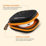 Amazon Basics Earphone Carrying Case - Multi Purpose Pocket Storage with Carabiner Hook, Travel Organizer for Earphones, Pen Drives, Memory Card, Cable (Black) - Image 3