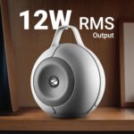 ZEBRONICS Sound POD 30 Portable Bluetooth Speaker, 12 Watts, Upto 8 Hours Playback, Passive Radiator, BTv5.3 | mSD | TWS | Splash Proof, RGB LED, Carry Handle, Deep Bass (Gray) - Image 3