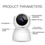 JK Vision V380 WI-FI Full HD 1080P Wireless 360° Rotate IP CCTV Smart Security Camera with Microphone Watch Live Streaming Night Vision Function Motion Sensor Alarm Detector 2 Way Audio - Image 4