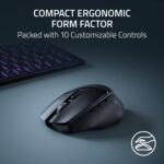 Razer Basilisk Mobile Portable Ergonomic Wireless Gaming Mouse: 10 Programmable Controls HyperScroll - Optical Switches Gen-3 - Long Battery Life - AI Prompt - 2.4 GHz, Bluetooth, USB C - Image 5