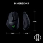 Razer Basilisk Mobile Portable Ergonomic Wireless Gaming Mouse: 10 Programmable Controls HyperScroll - Optical Switches Gen-3 - Long Battery Life - AI Prompt - 2.4 GHz, Bluetooth, USB C - Image 7