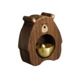 BNF® Wooden Doorbell Creative Magnetic Door Bell for Backyard Restaurant Wardrobe Walnut Wood-Home & Kitchen-Home Improvement-Electrical-Door Chimes & Bells-Video Doorbells - Image 3