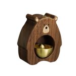 BNF® Wooden Doorbell Creative Magnetic Door Bell for Backyard Restaurant Wardrobe Walnut Wood-Home & Kitchen-Home Improvement-Electrical-Door Chimes & Bells-Video Doorbells - Image 4