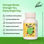 Nature's Way Alive Calcium Bone Support with Vitamin D3,Magnesium and Vitamin K2-7 | Joint and Bone support for Men & Women | Natural Calcium for Strong Bones & Teeth - 60 Veg Tablets - Image 3